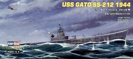 Hobby Boss 1/700 USS Gato SS-212 1944 87013