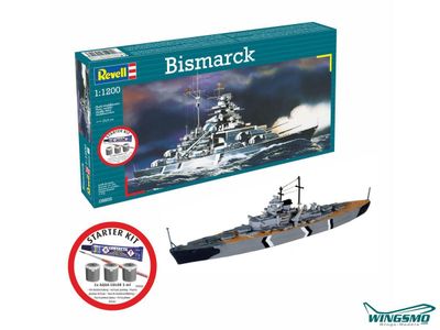 Revell 1/1200 Bismarck Starter Kit 75802