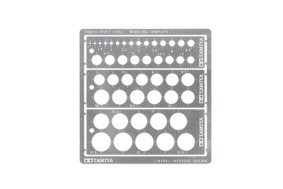Tamiya Modeling Template (Round, 1-12.5mm) 74150