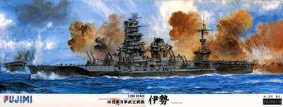 Fujimi 1/350 IJN Carrier Battleship Ise 1944 Premium w/PE, Masks, Metal Barrels 600307