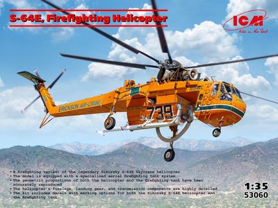 ICM 1/35 S-64E Firefighting Helicopter 53060