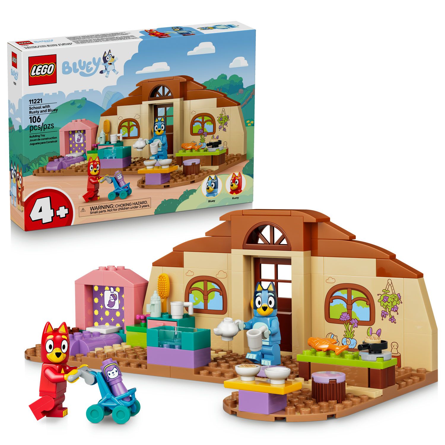 LEGO Bluey School with Rusty and Bluey 11221