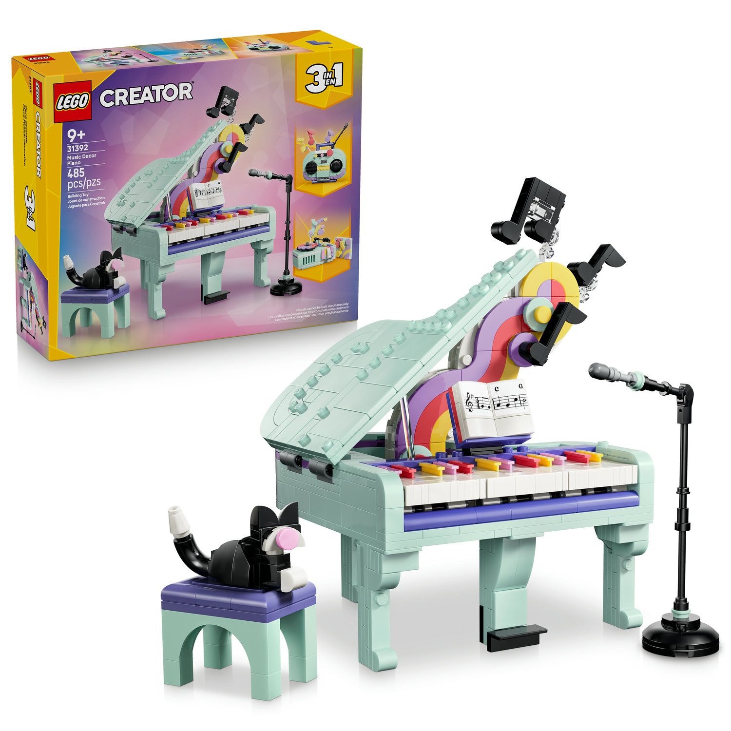 LEGO Creator Music Decor Piano with Cat 31392