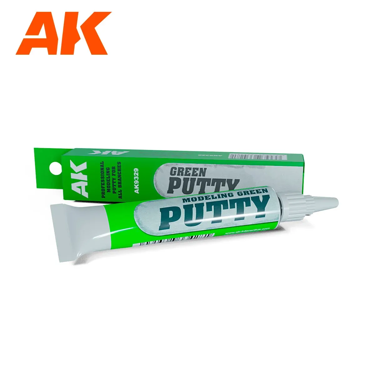 AK Interactive Modelling Green Putty - High Quality 9329
