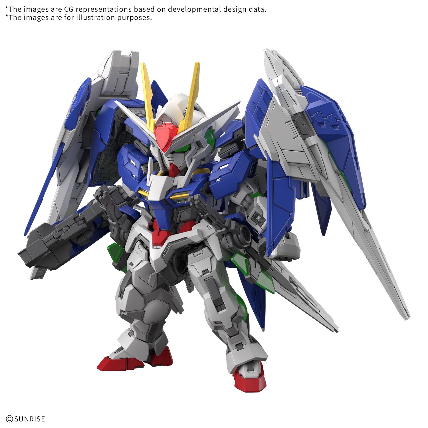 Bandai MGSD #007 GN-0000+GNR-010 00 Raiser "Mobile Suit Gundam 00" 5084729
