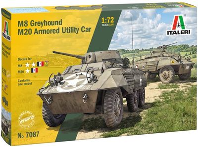 Italeri 1/72 M8 Greyhound / M20 Armoured Utility Car 7087