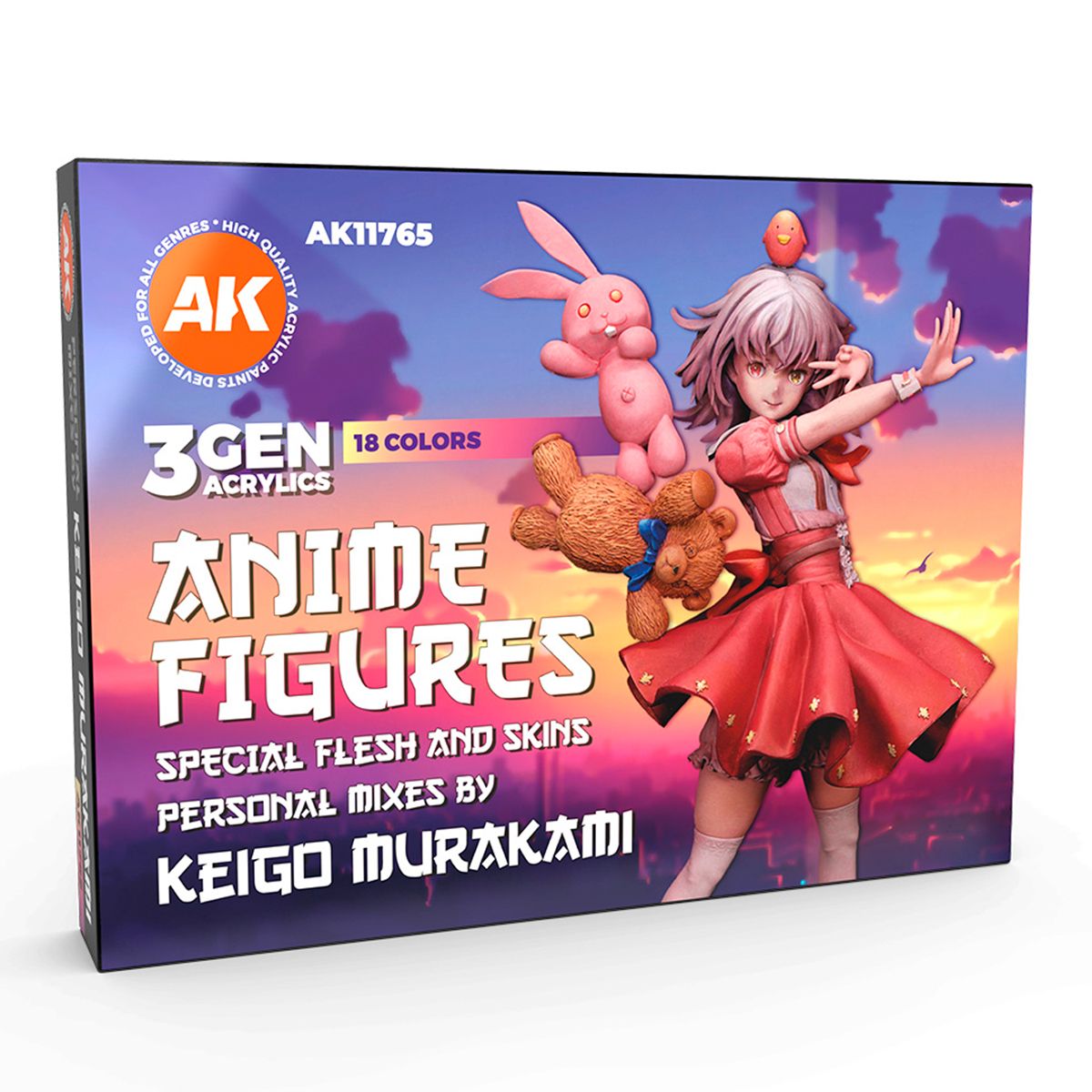 AK Interactive 3Gen Anime Figures Paint Set - Keigo Murakami Personal Mixes 11765