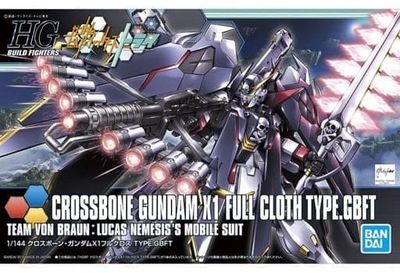 Bandai 1/144 HGBF #35 Crossbone Gundam X-1 Full Cloth Type.GBFT "Gundam Build Fighters Try" 5057720