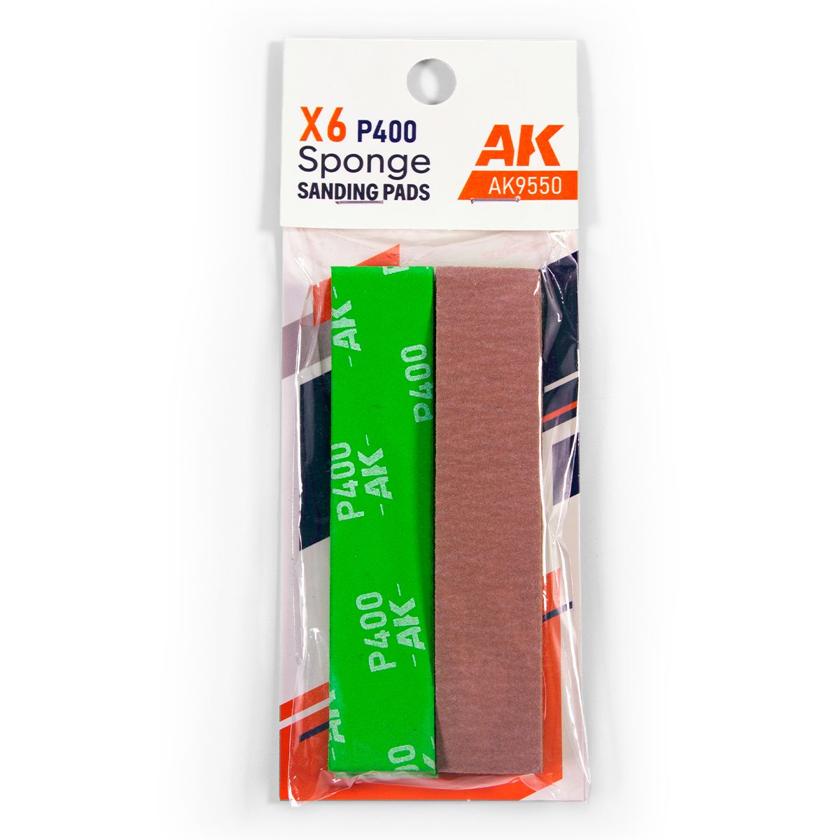 AK Interactive P400 Sponge Sanding Pads x6 9550