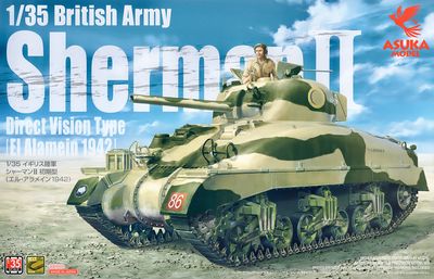 Asuka 1/35 British Army Sherman 2 Direct Vision Type (El Alamein 1942) 35-014