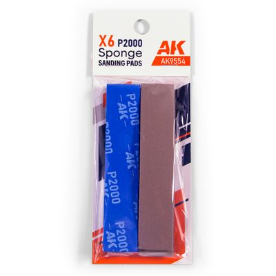 AK Interactive P2000 Sponge Sanding Pads x6 9554