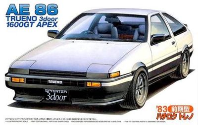 Fujimi 1/24 Toyota AE86 Trueno 1600GT APEX 3-Door '83 034409
