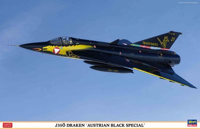 Hasegawa 1/48 J35Ö Draken 'Austrian Black Special' 07565