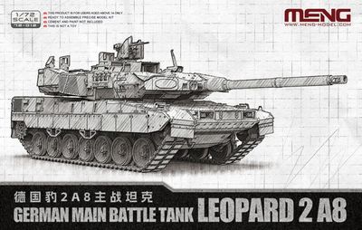 Meng 1/72 German Main Battle Tank Leopard 2 A8 72012