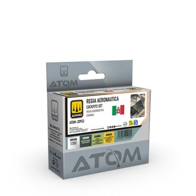 AMMO by Mig ATOM Regia Aeronautica Cockpits Paint Set 20953