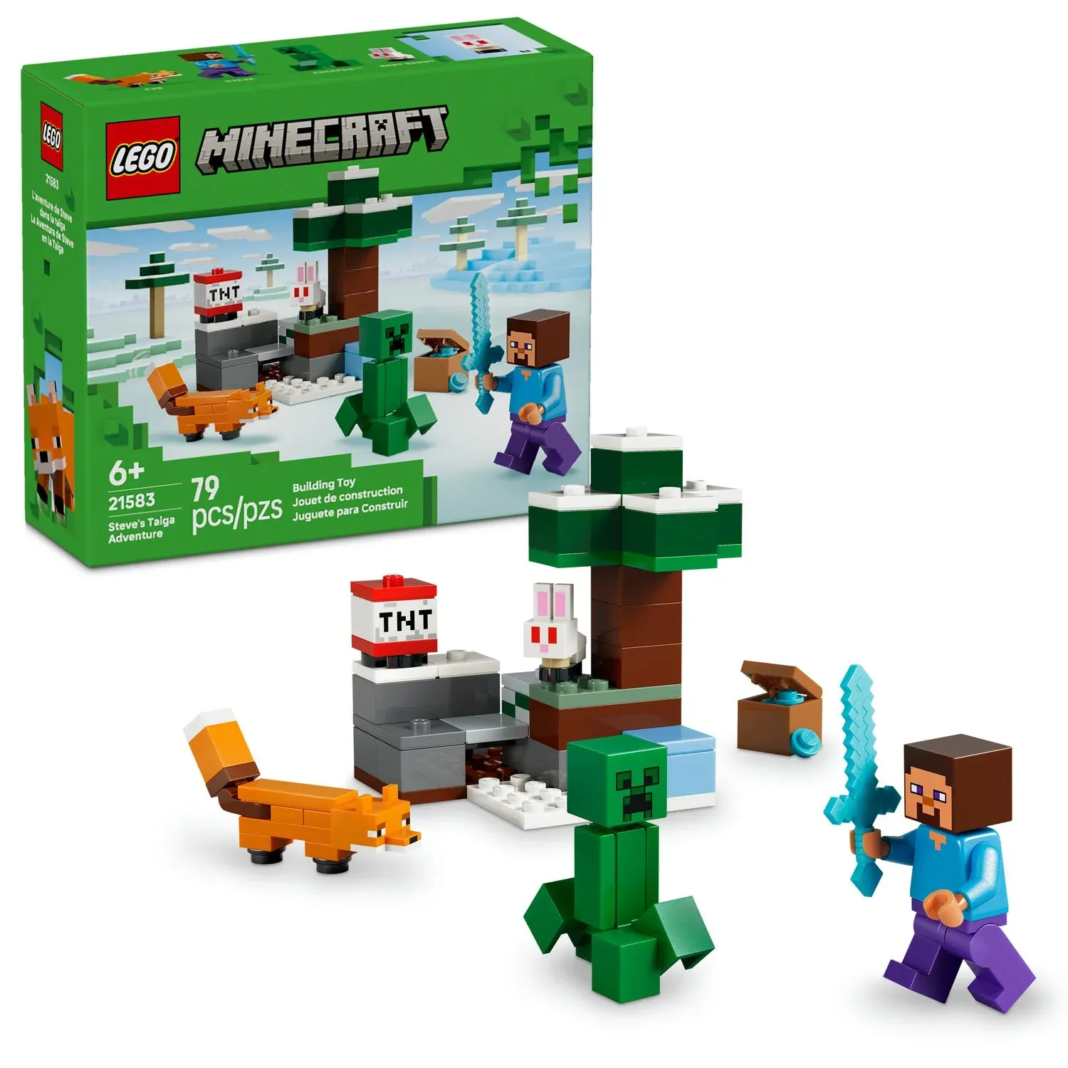 LEGO Minecraft Steve's Taiga Adventure 21583