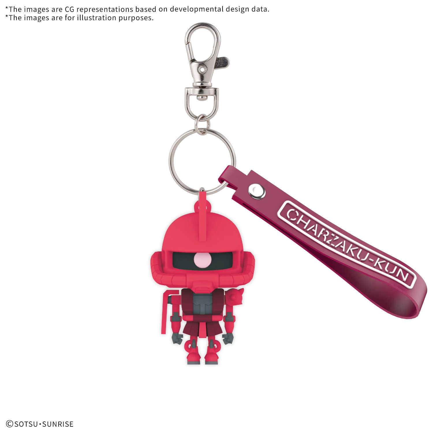 Bandai Charzaku-Kun 3D Rubber Mascot Keychain 5068382