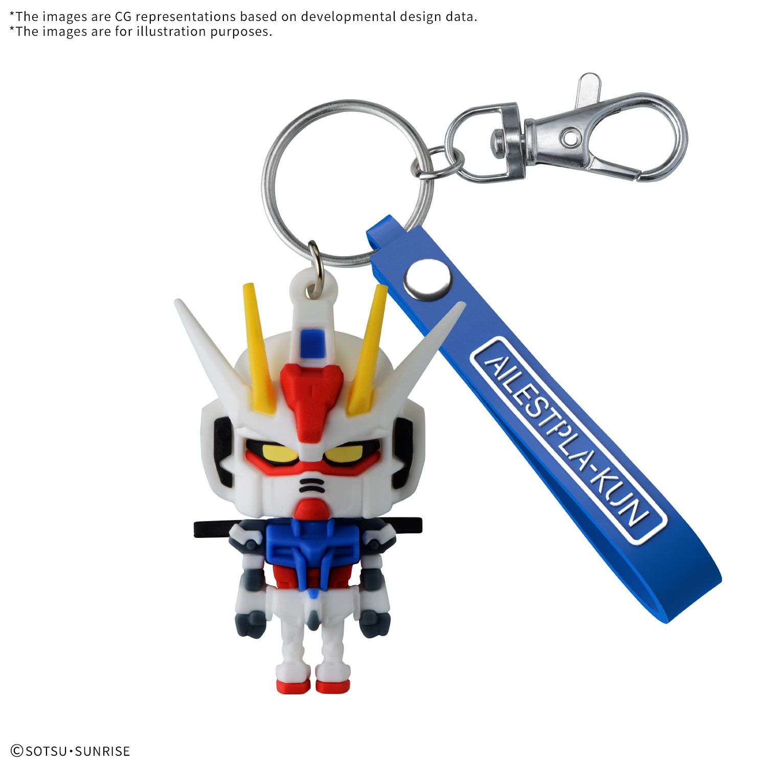Bandai Aile Stpla-Kun 3D Rubber Mascot Keychain 5072017