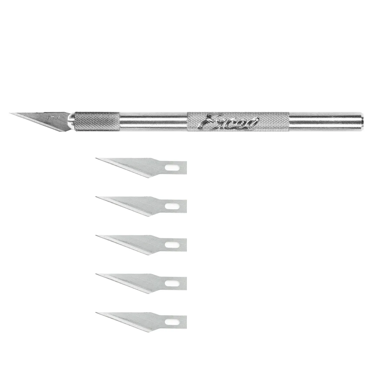 Excel Aluminum Handle #1 Knife w/Cap &amp; 5x #11 Blades 15001