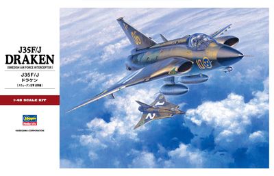 Hasegawa 1/48 J35F/J Draken [Swedish Air Force Interceptor] 07241