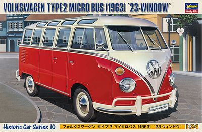 Hasegawa 1/24 Volkswagen Type2 Micro Bus (1963) '23-Window' 21210