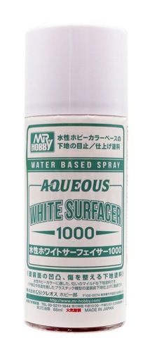 Mr Hobby Aqueous White Surfacer 1000 Spray (170ml) B612