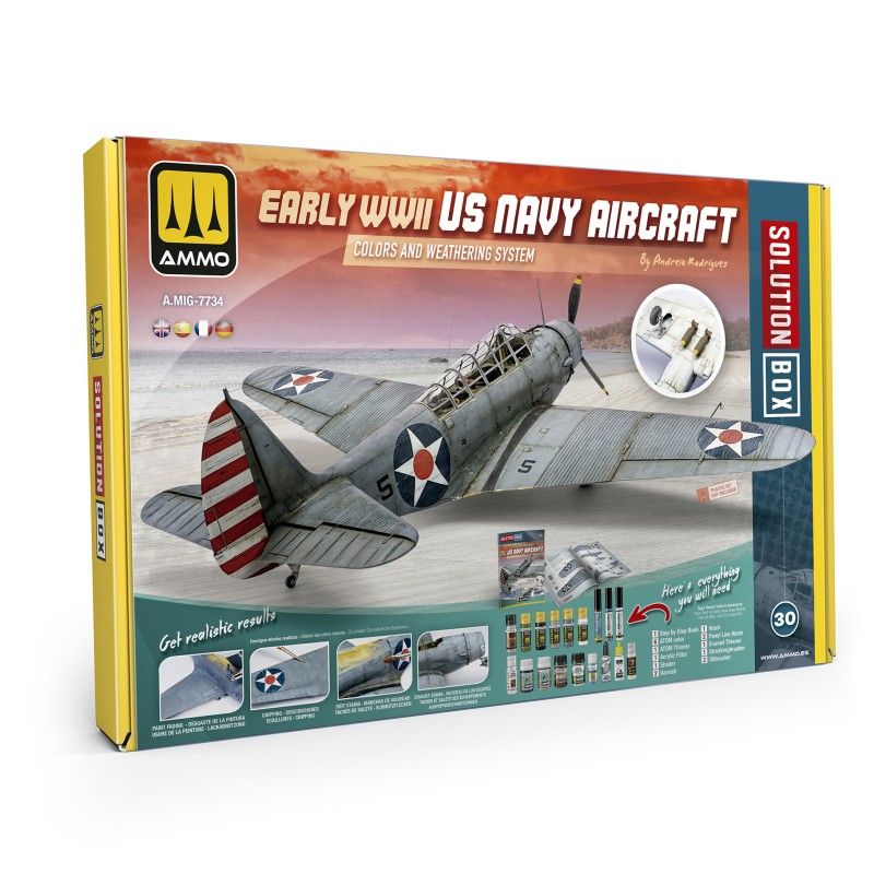AMMO by Mig Solution Box 30 – How to Paint Early WWII US Navy Aircraft 7734