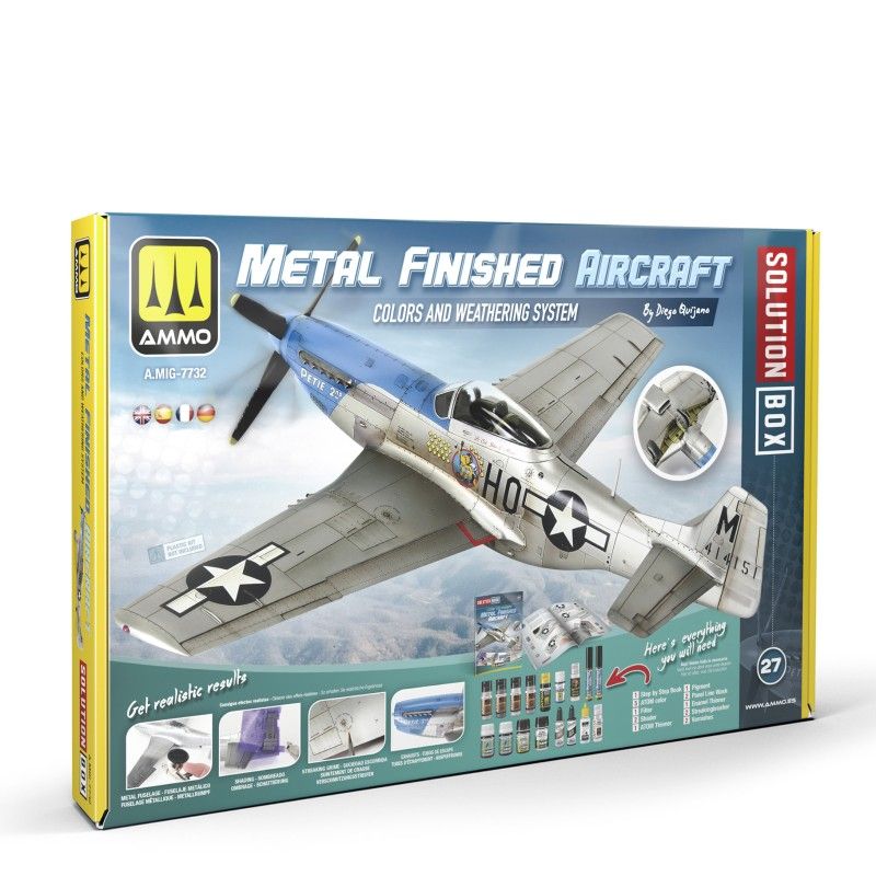 AMMO by Mig Solution Box 27 - How to Paint Metal Finished Aircraft 7732