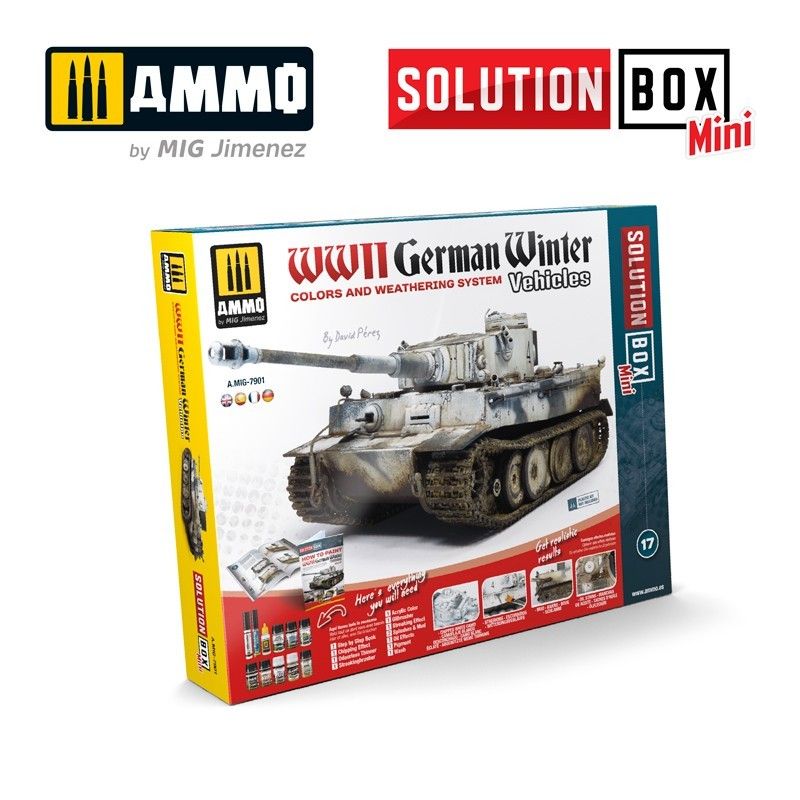 AMMO by Mig Solution Box Mini 17 - WWII German Winter Vehicles 7901