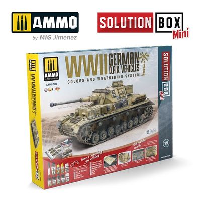 AMMO by Mig Solution Box Mini 19 - WWII German D.A.K. Vehicles 7902