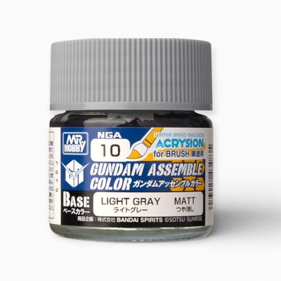 Mr Hobby Gundam Assemble Color NGA10 Base Light Gray 10ml