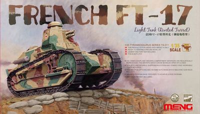 Meng 1/35 French FT-17 Light Tank (Riveted Turret) WWI TS-011