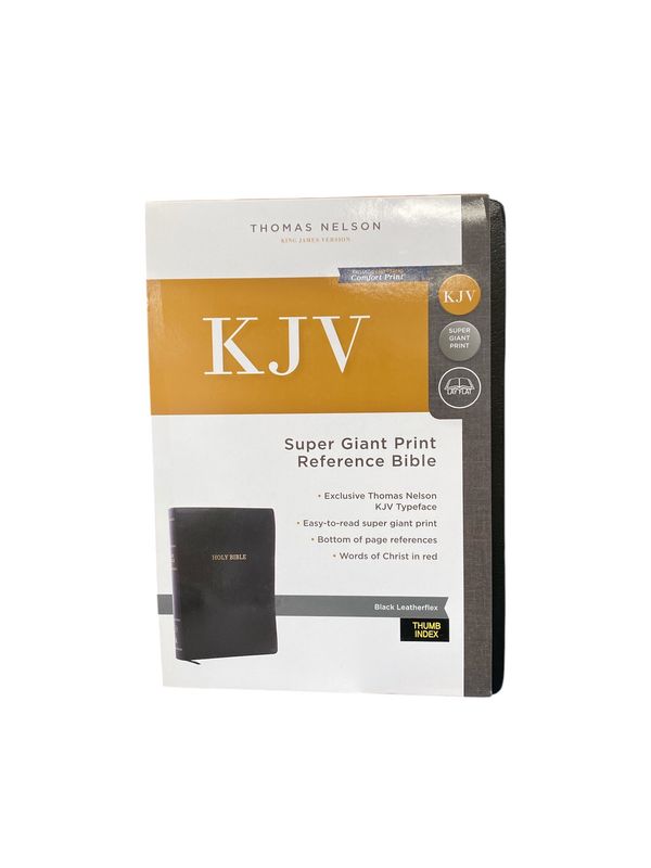 KJV Super Giant Print Ref Bible (black)