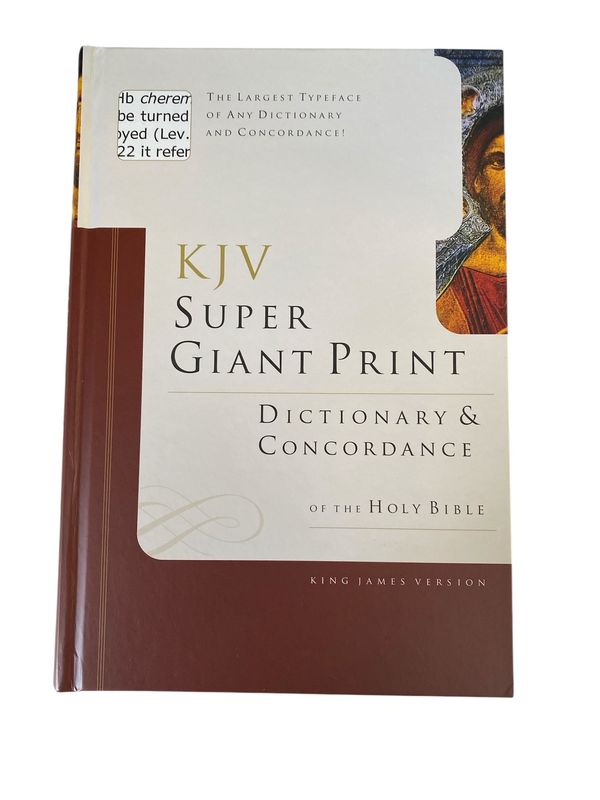KJV SUPER GIANT PRINT DICTIONARY AND CONCORDANCE