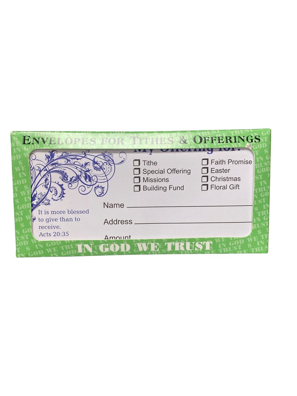 Tithes &amp; Offerings (Acts 20:35)