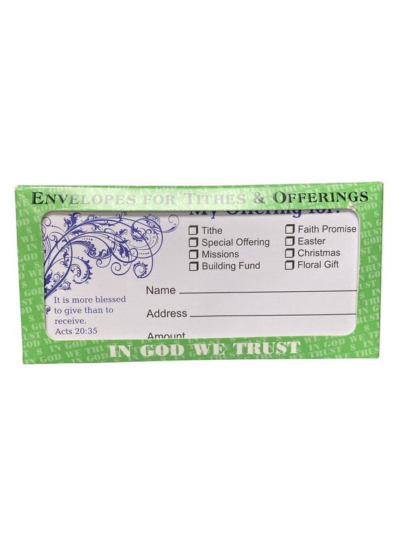 Tithes &amp; Offerings (Acts 20:35)