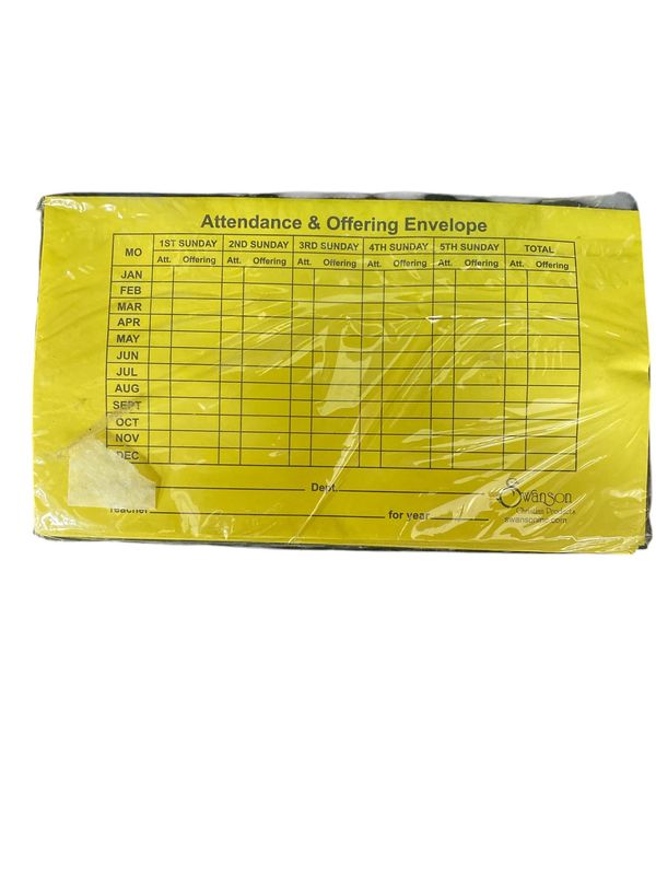 Attendance &amp; Offering Envelope