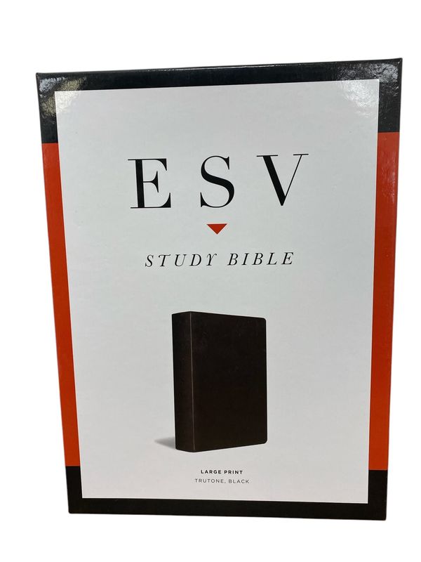ESV Study Bible - Large  Print - Trutone, Black