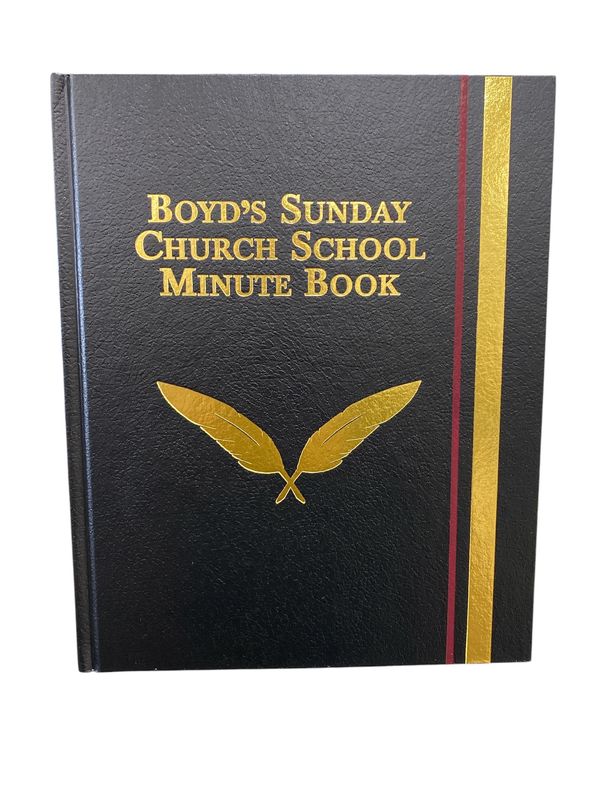 Boyd’s Sunday Church School Minute Book