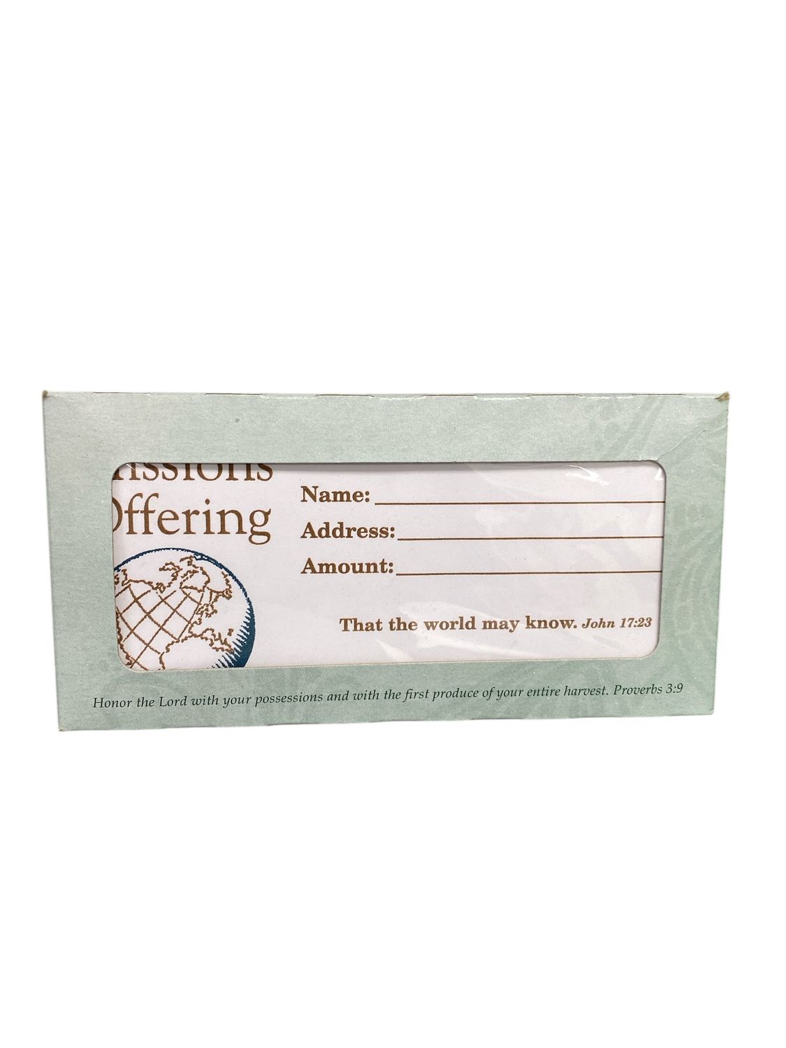 Offering Envelope -Missions