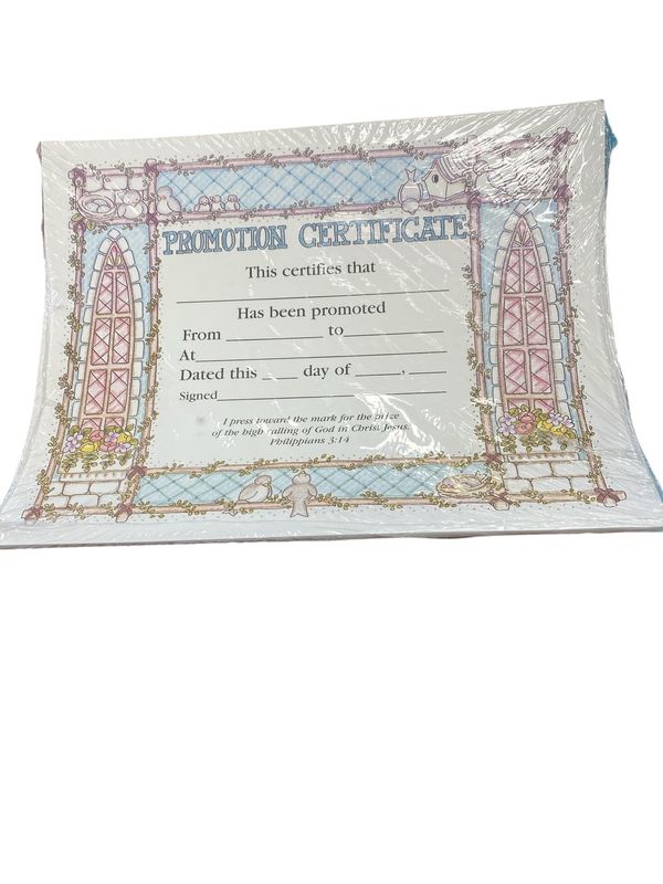 Promotion Certificate