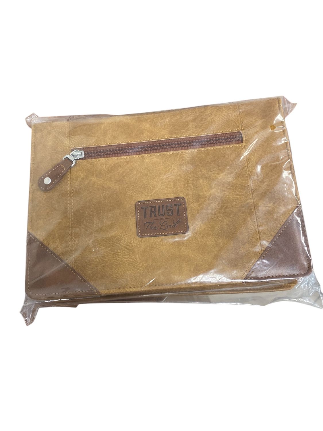 Tan/Honey Brown Trust In The Lord Bible Cover