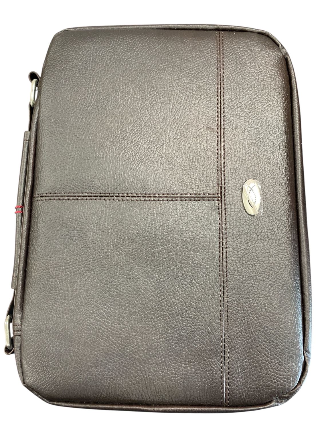 Brown leather bible cover