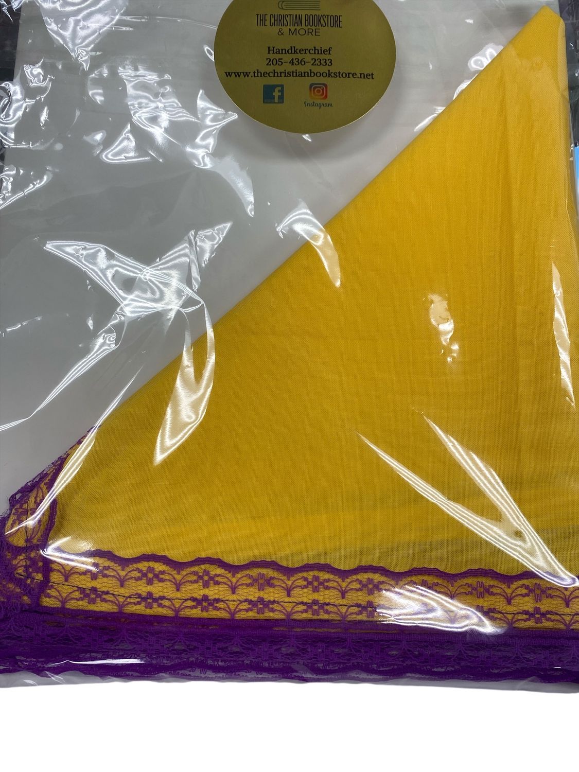 Gold/Purple Trimming Handkerchief