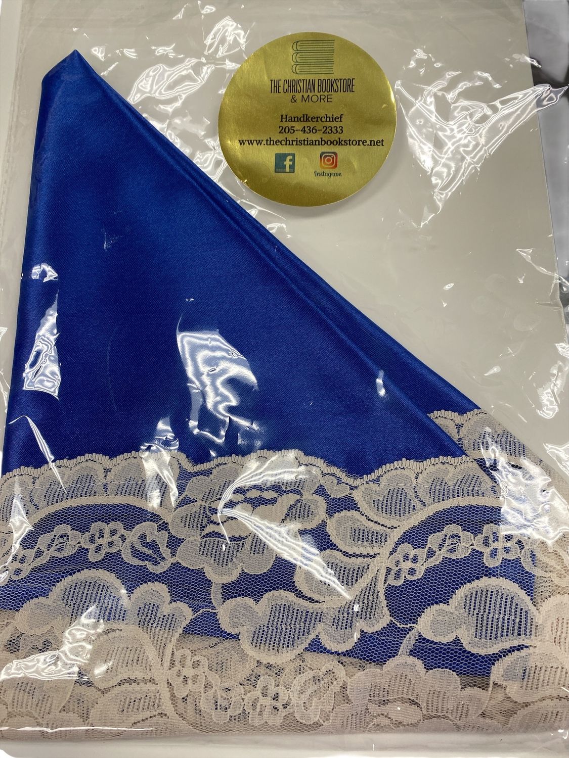 Blue/Light Pink Handkerchief
