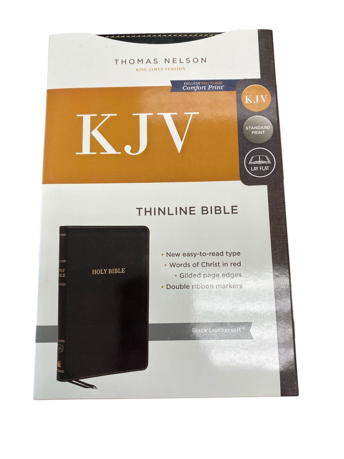 Black Leathersoft KJV ThinLine Bible