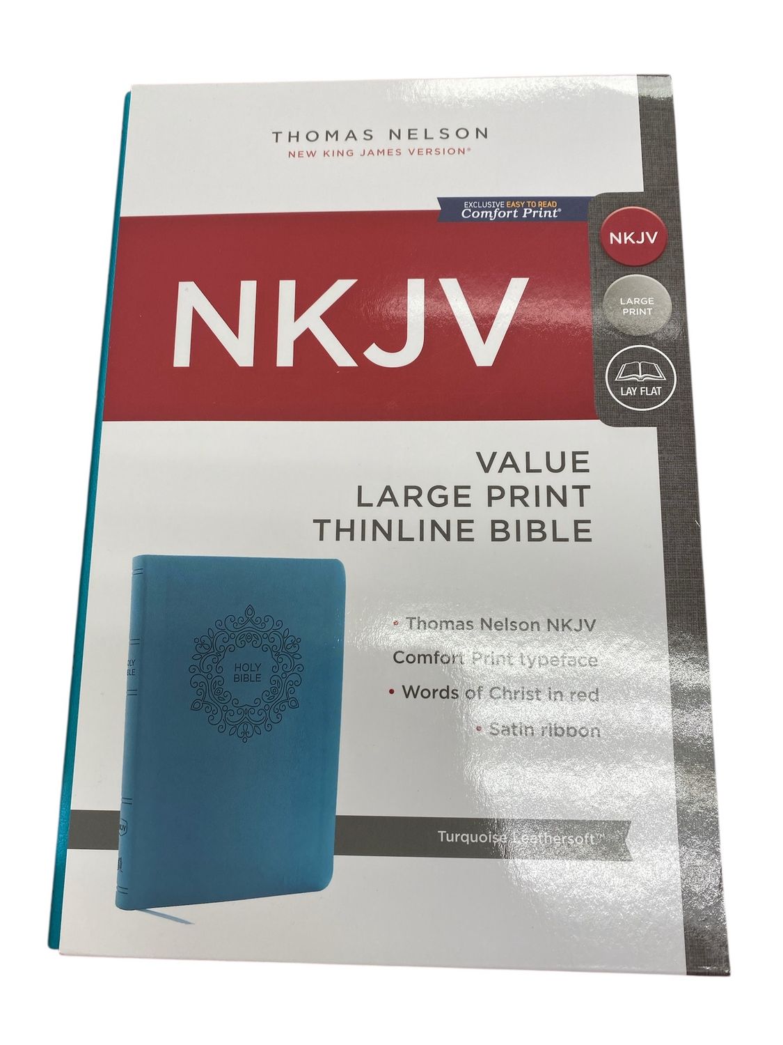 Large Print NKJV Turquoise Leathersoft Bible