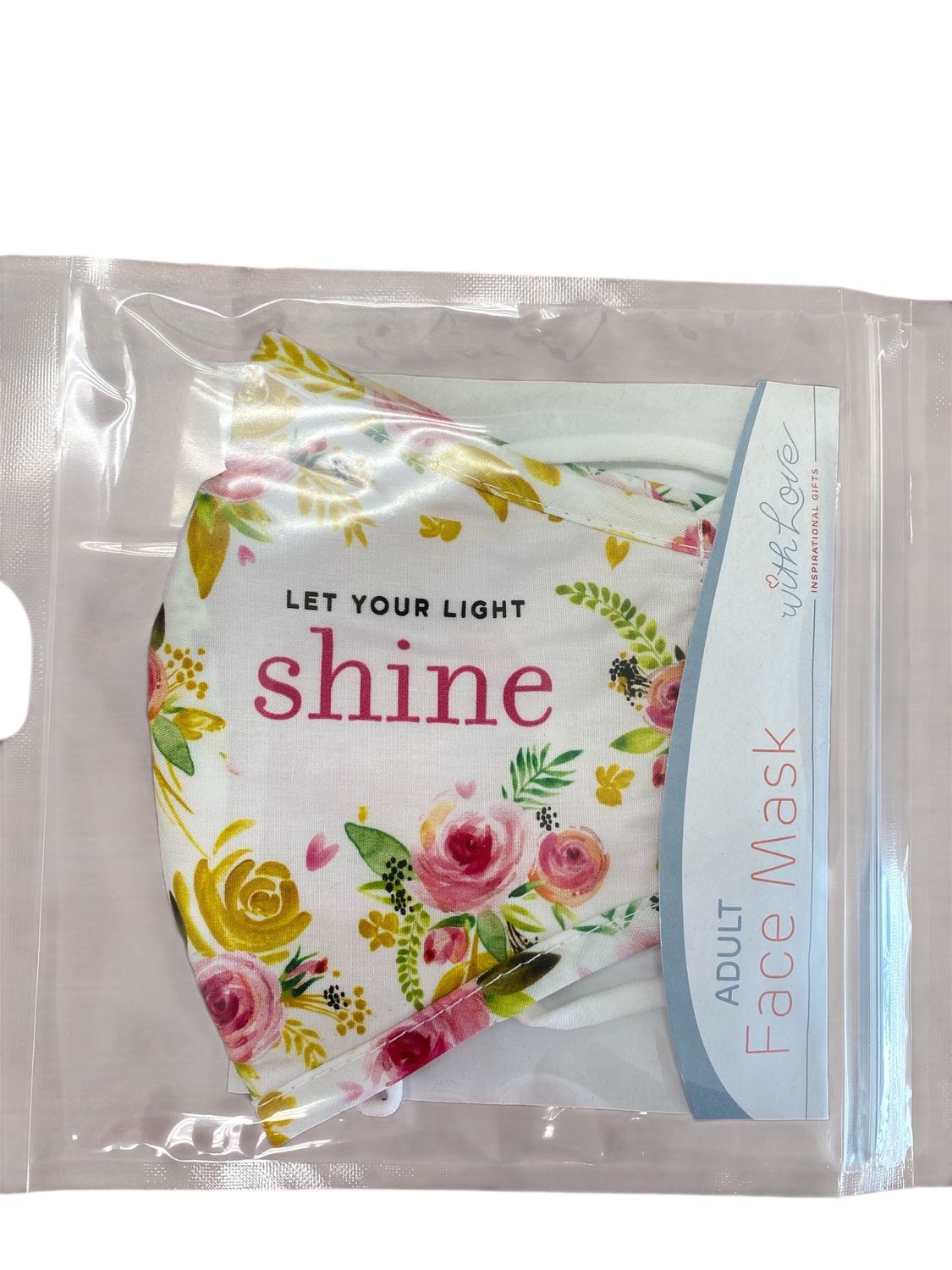 Floral Let your Light Shine Face Mask