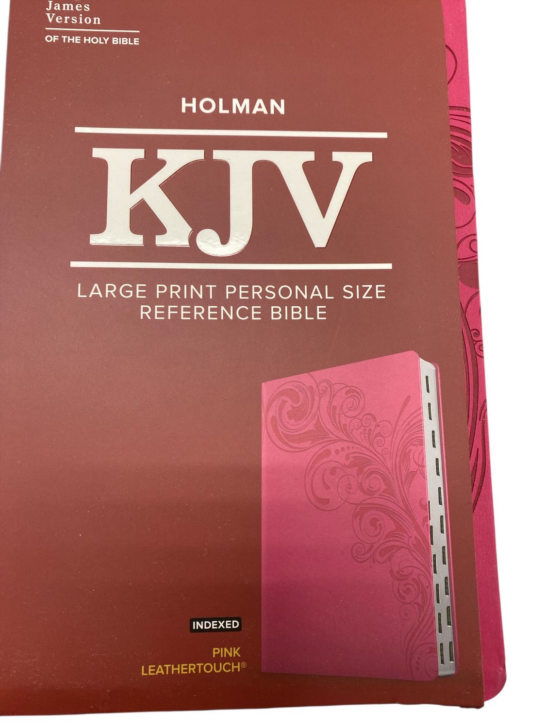 Pink KJV Large Print Personal Size Reference Bible