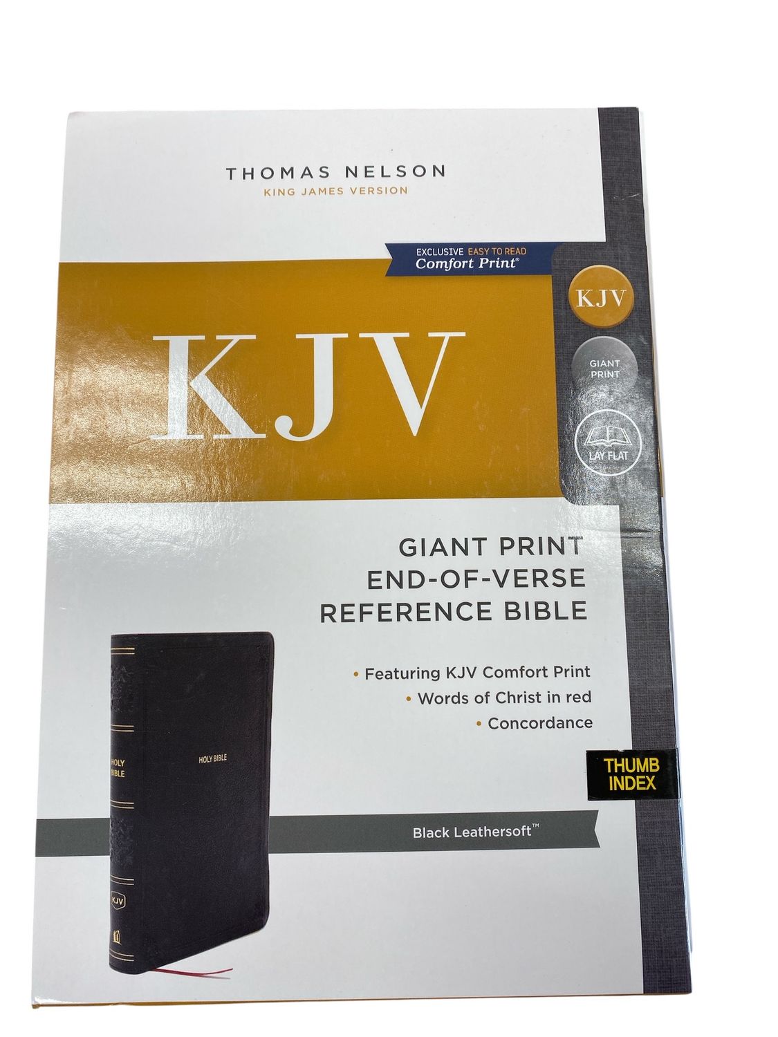 Black Leathersoft KJV Giant Print Reference Bible